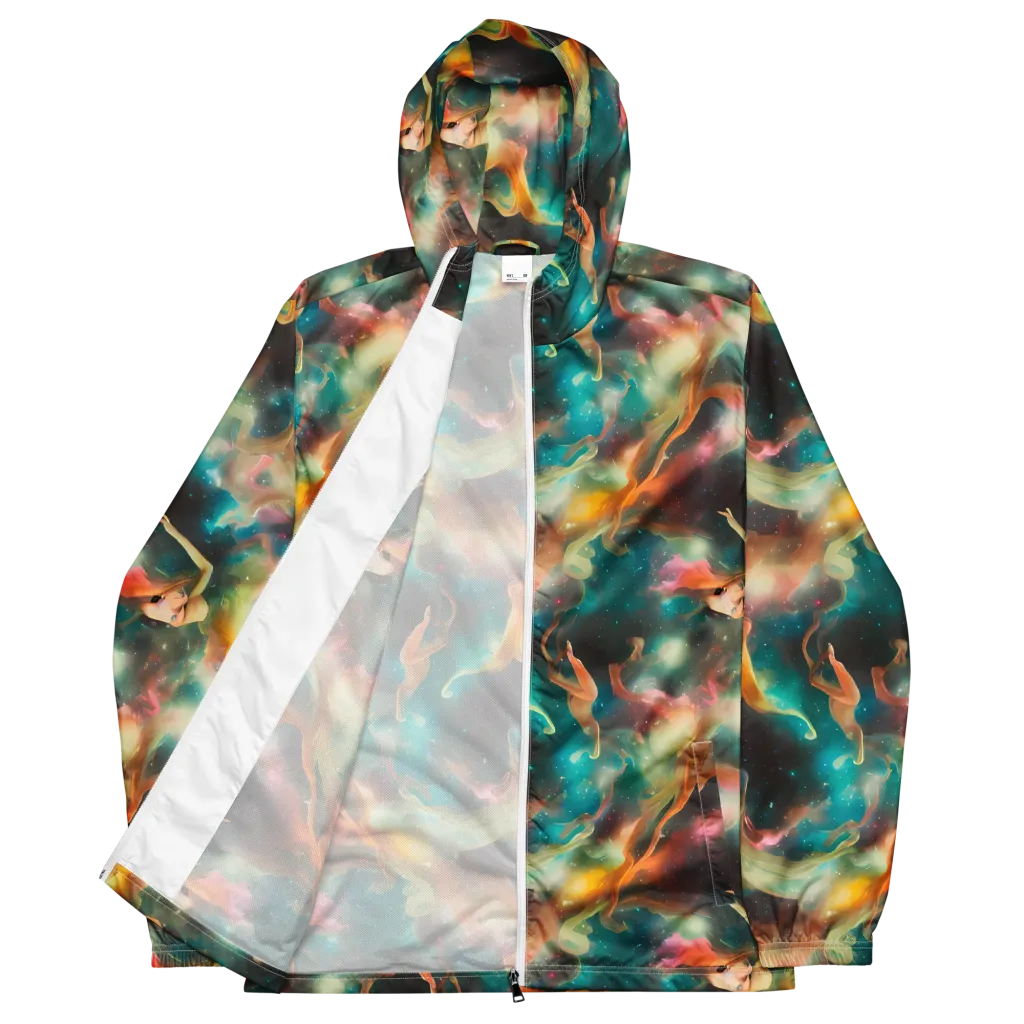 Elegant Whirl on Men's Windbreaker — Front