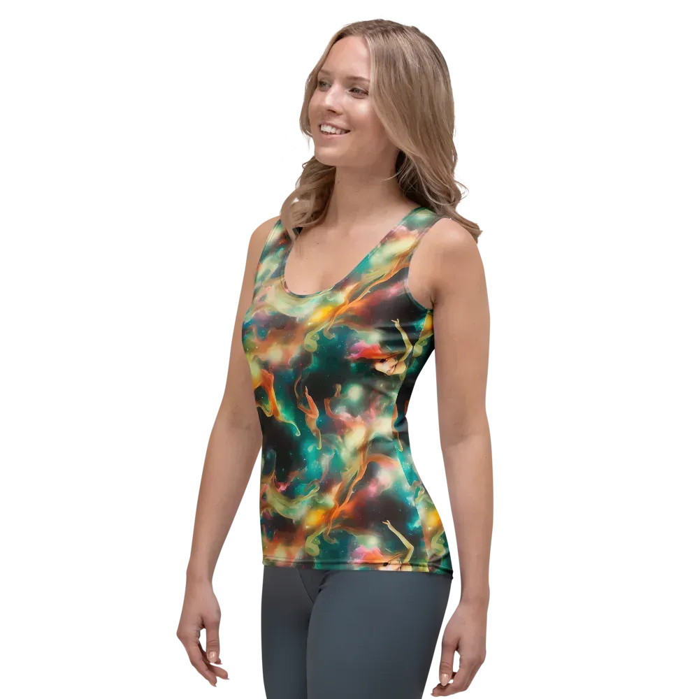 Elegant Whirl on Women's Tank Top — Left Front