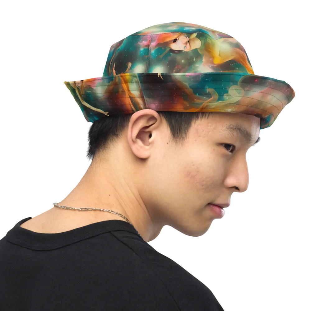 Elegant Whirl on Reversible Bucket Hat — Right Outside