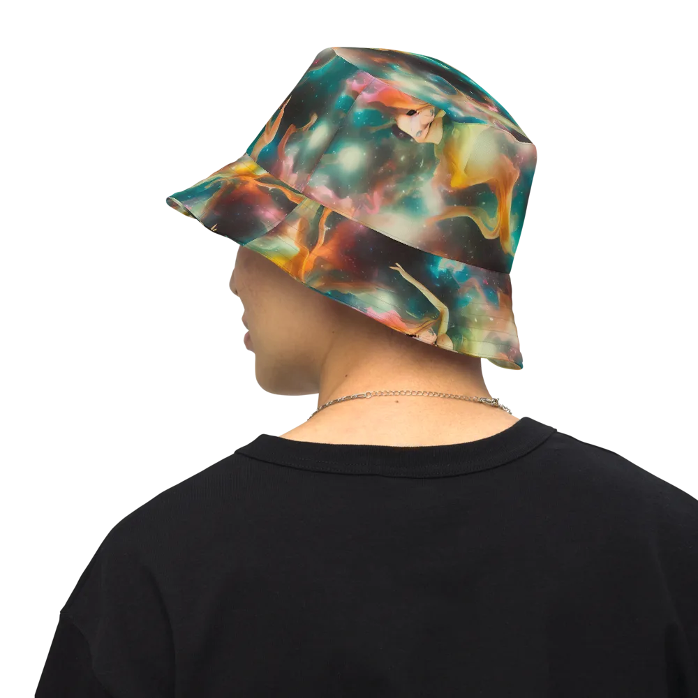 Elegant Whirl on Reversible Bucket Hat — Back Inside