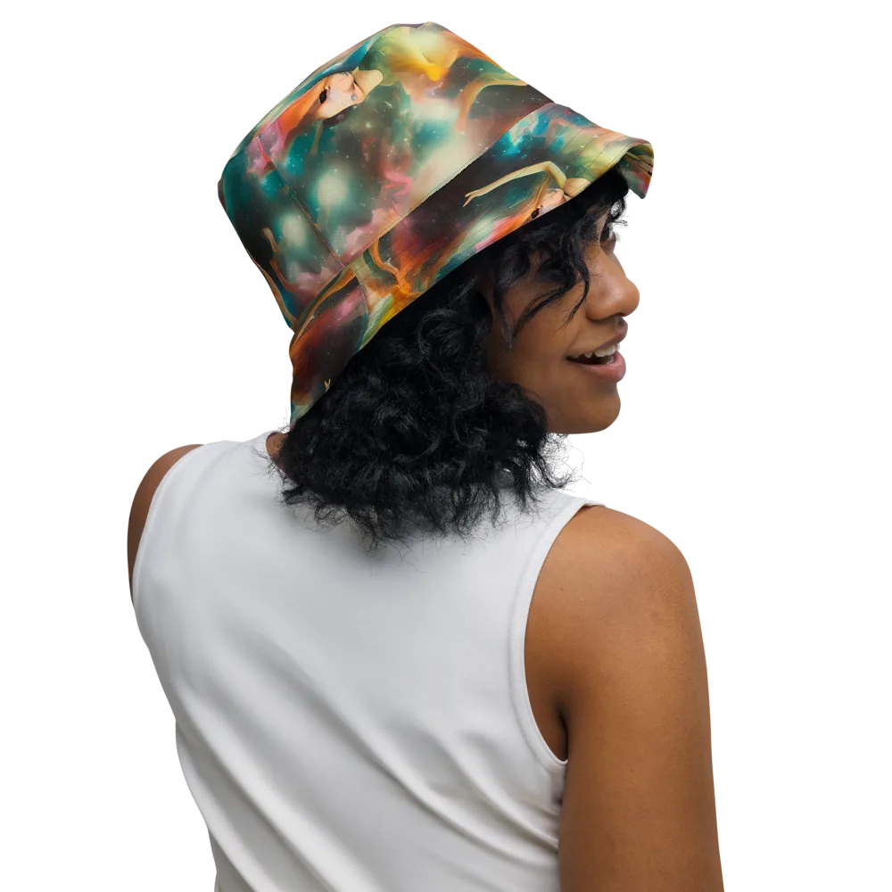 Elegant Whirl on Reversible Bucket Hat — Right Outside