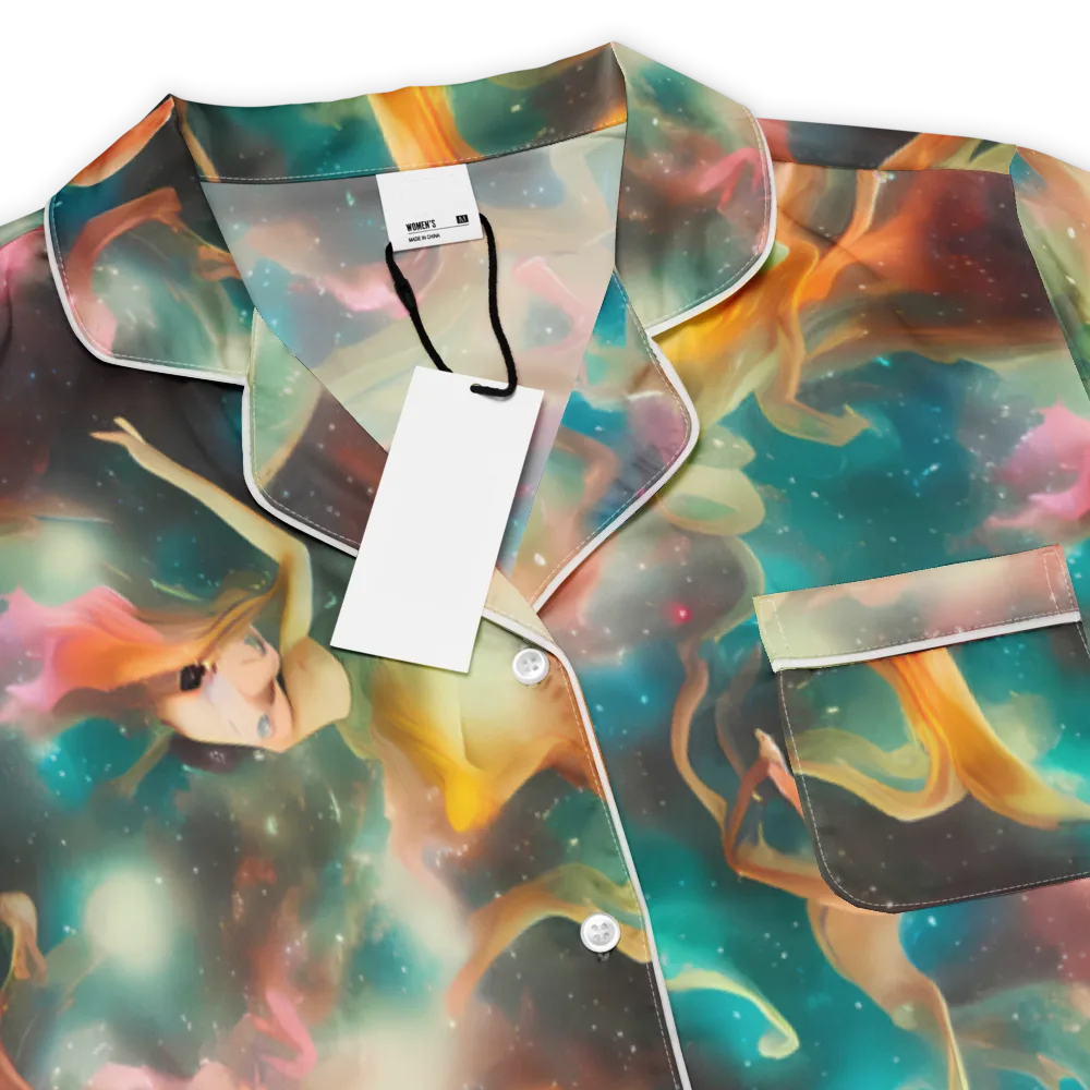 Elegant Whirl on Women's Short Sleeve Pajama Top — Product details
