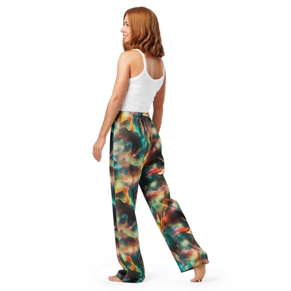 Elegant Whirl on Women's Pajama Pants — Back