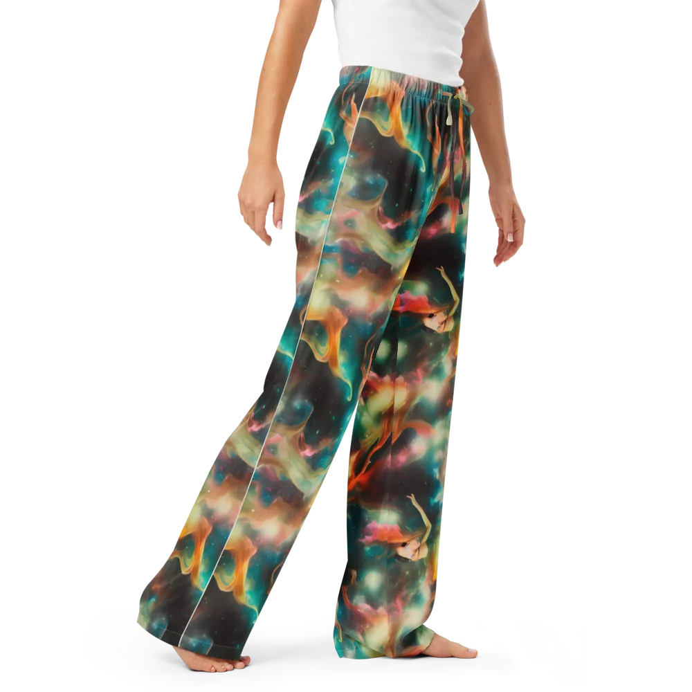 Elegant Whirl on Women's Pajama Pants — Right Front