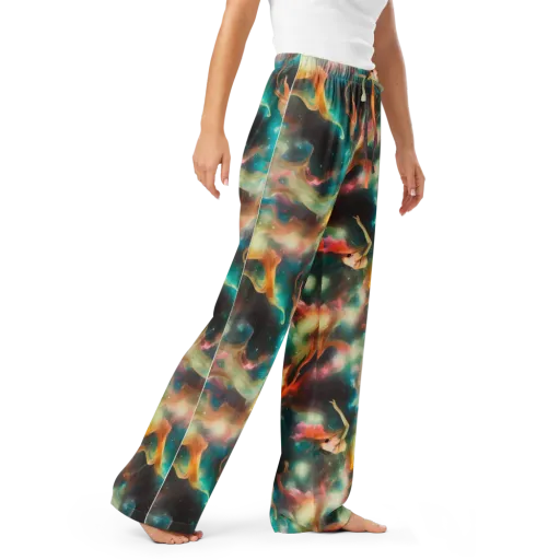 Elegant Whirl on a Women's Pajama Pants