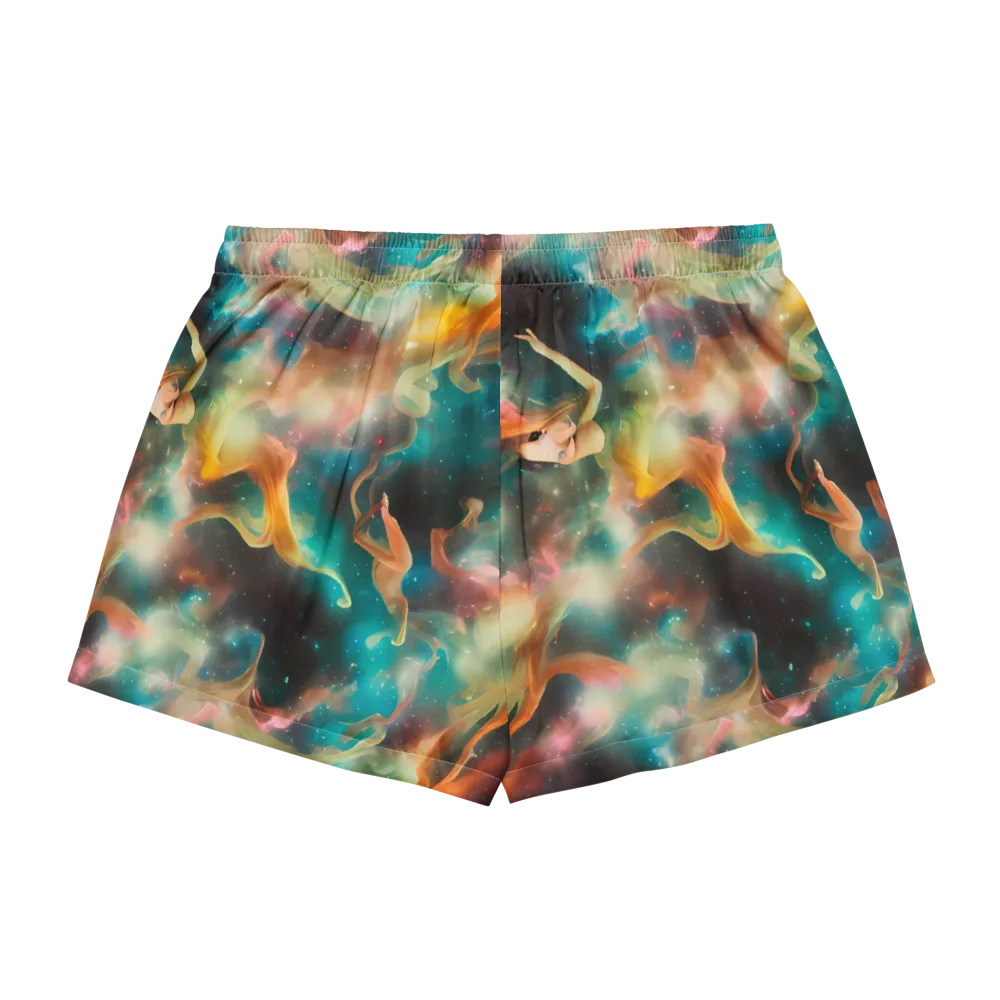 Elegant Whirl on Women's Pajama Shorts — Back