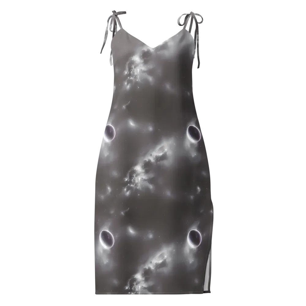 Silver Nebula on Slip Dress — Front