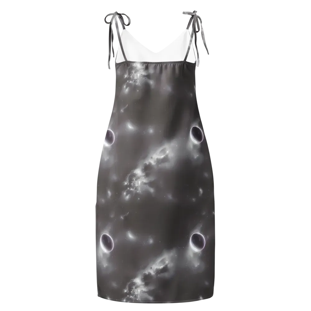 Silver Nebula on Slip Dress — Back