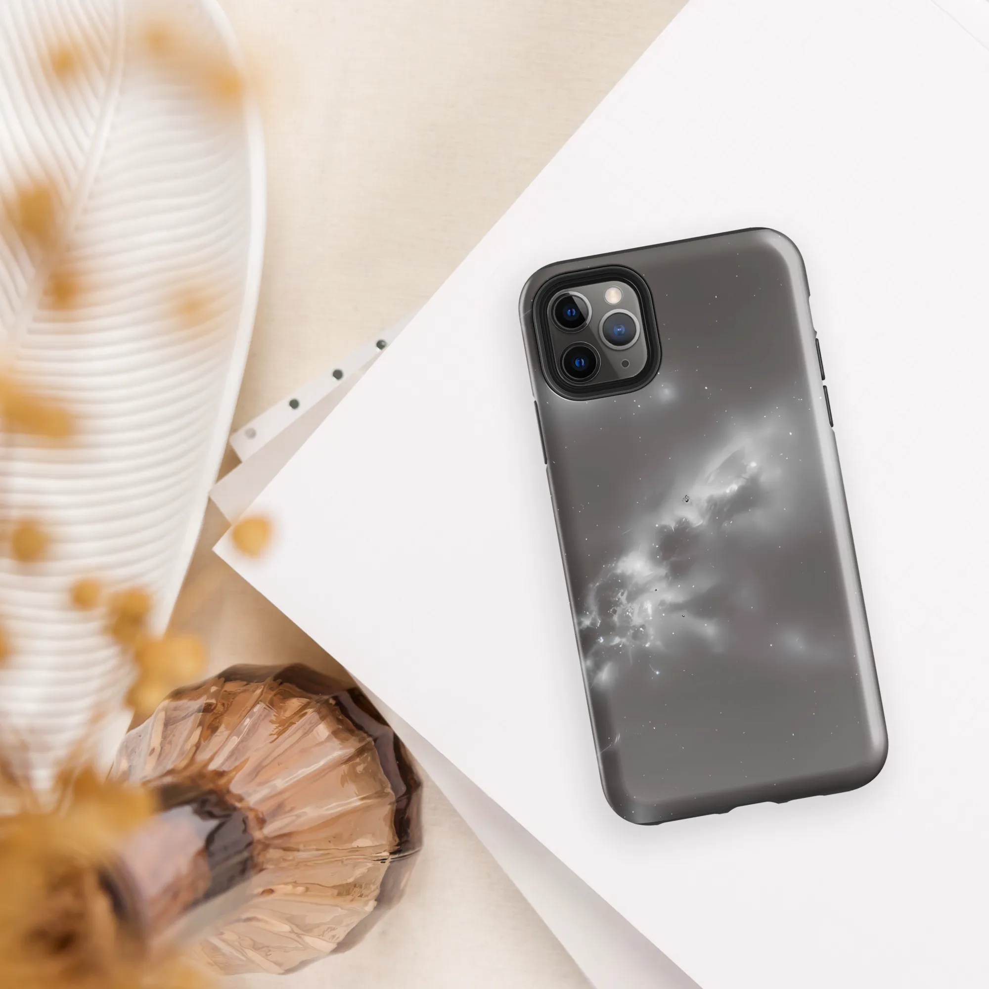 Silver Nebula on Tough Case for iPhone® — Front