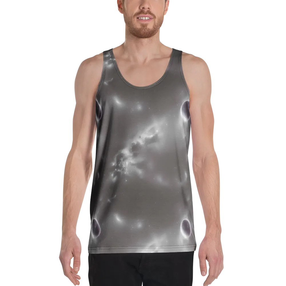 Silver Nebula on Men's Tank Top — Front
