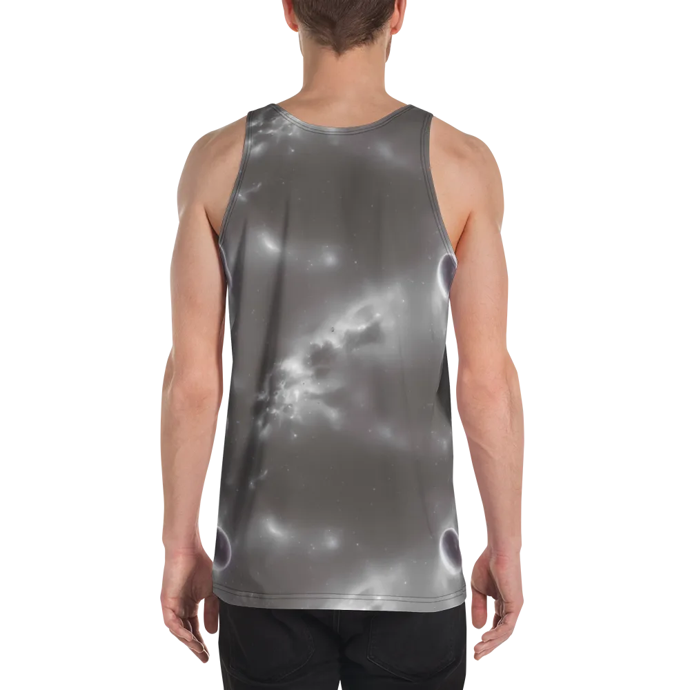 Silver Nebula on Men's Tank Top — Back