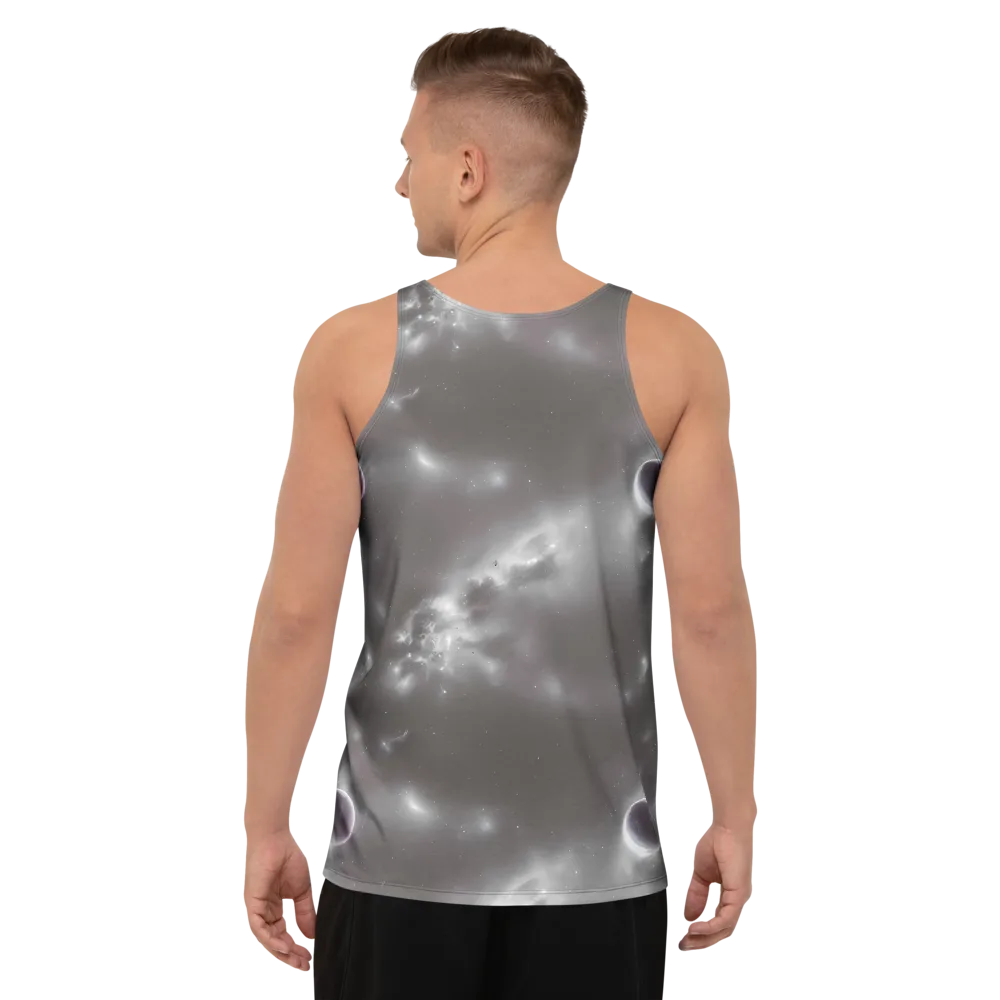 Silver Nebula on Men's Tank Top — Back