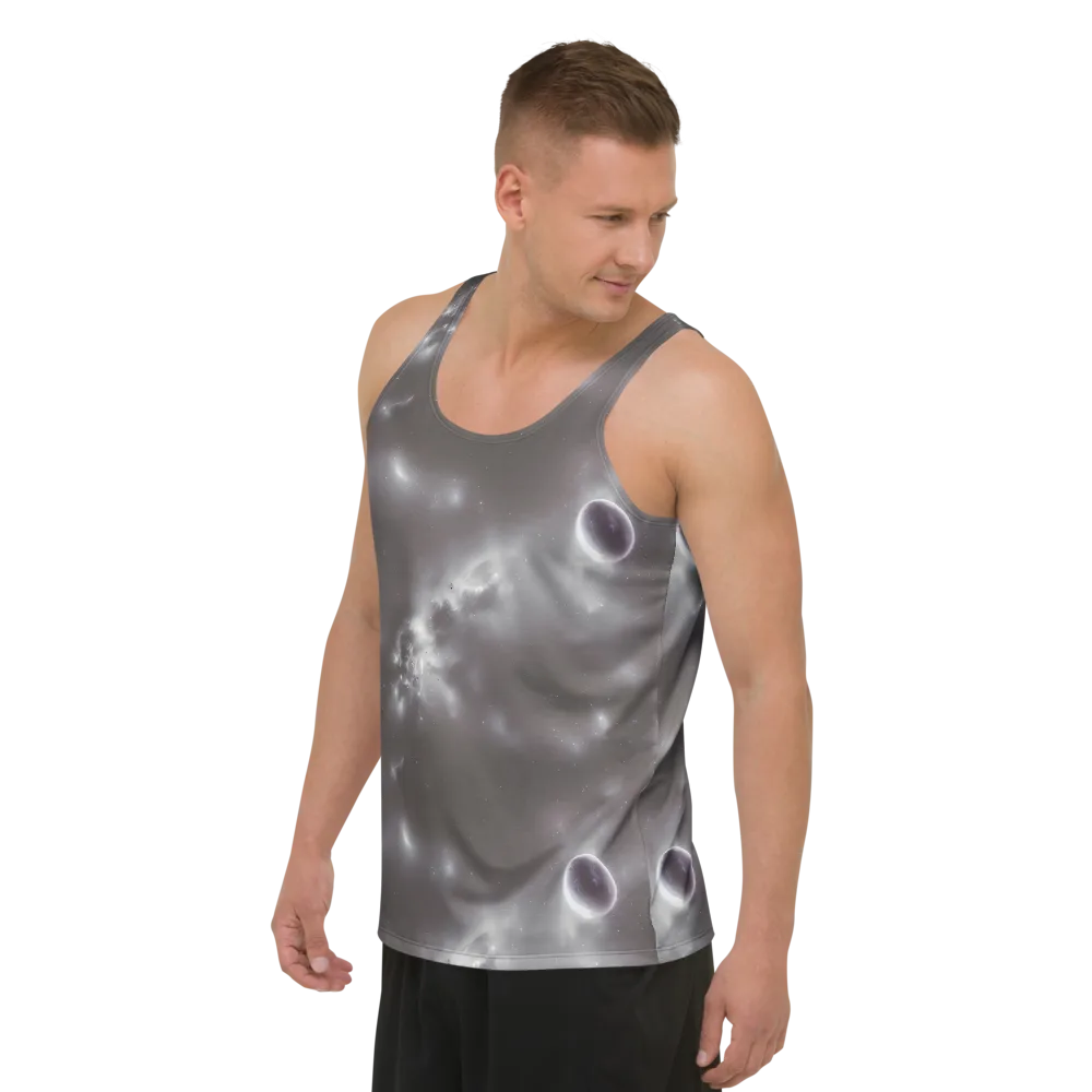 Silver Nebula on Men's Tank Top — Left Front