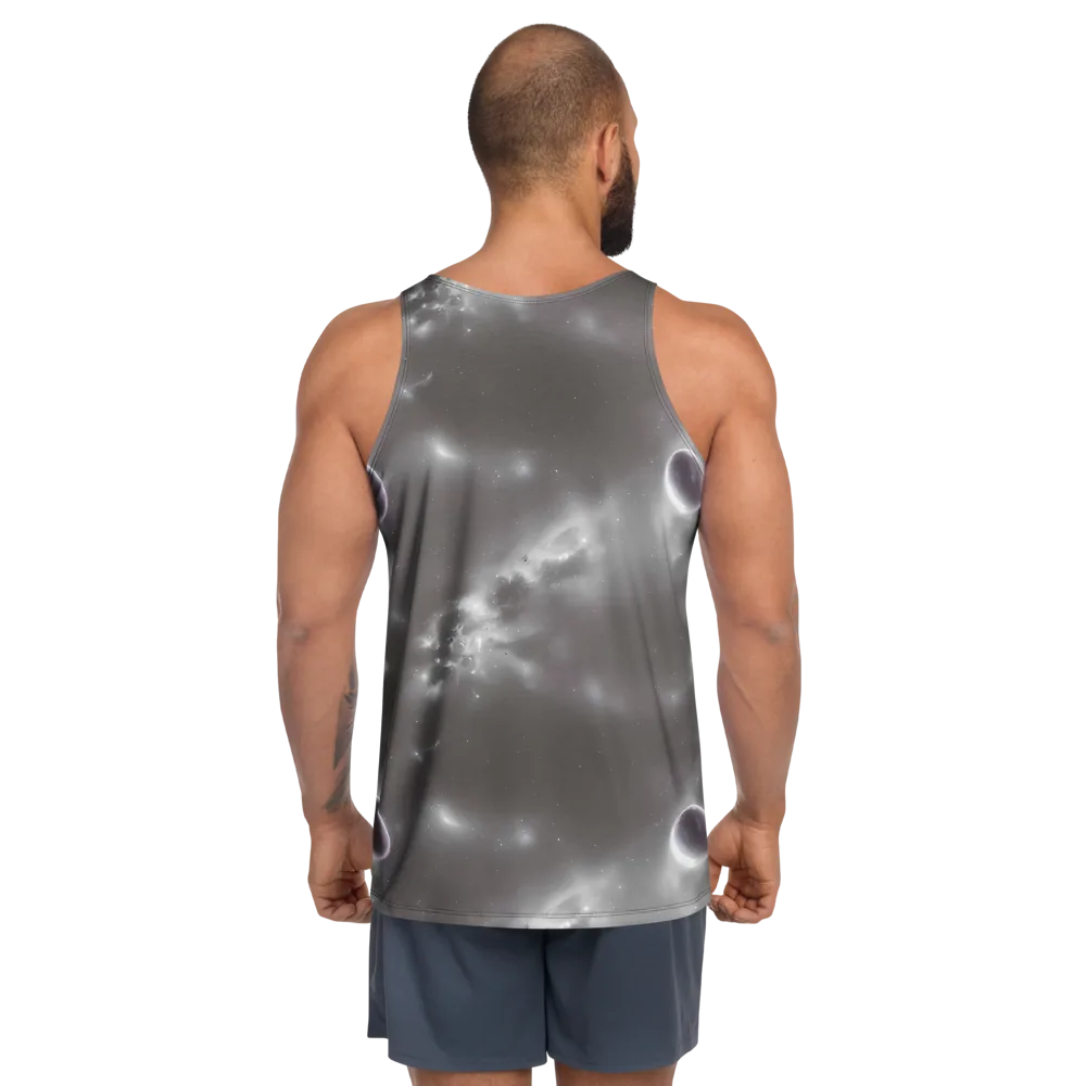 Silver Nebula on Men's Tank Top — Back
