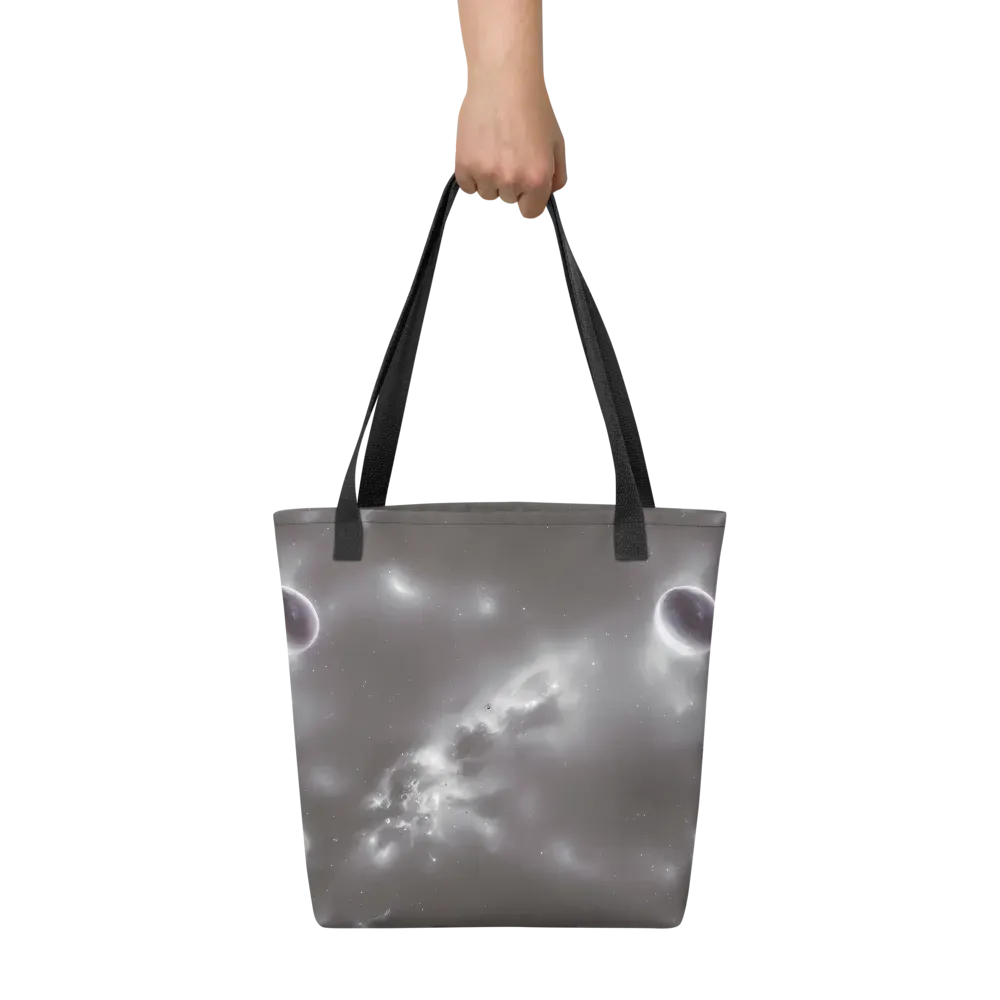 Silver Nebula on Tote Bag — Front