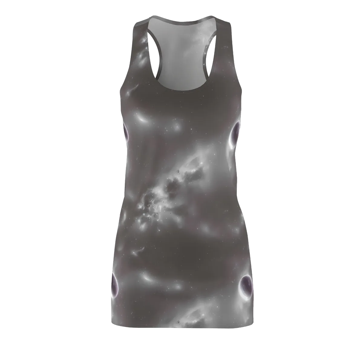 Silver Nebula on Racerback Dress — Front