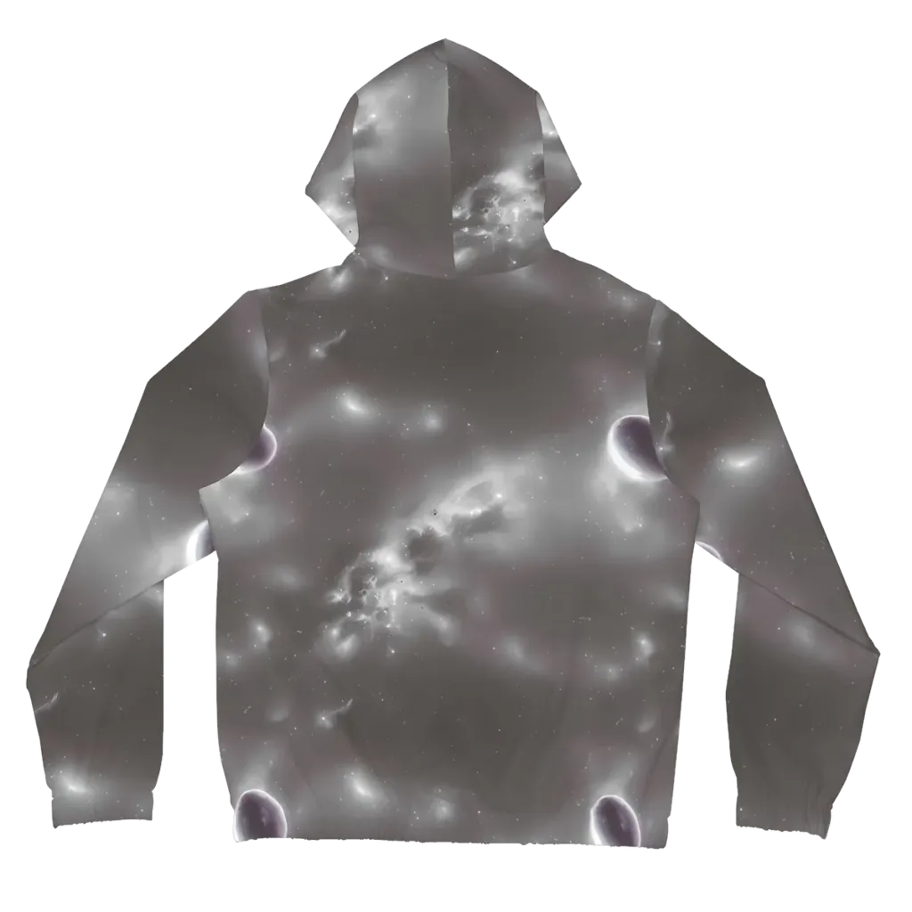 Silver Nebula on Women's Full-Zip Hoodie — Back