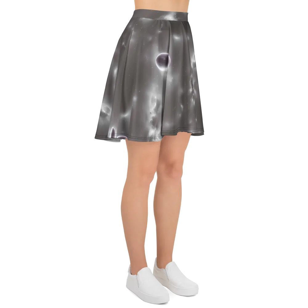 Silver Nebula on Skater Skirt — Right