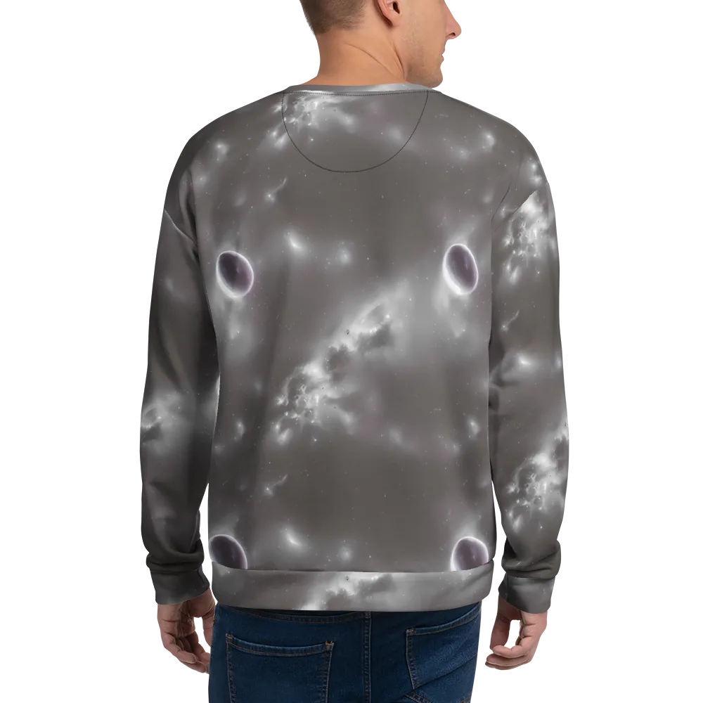 Silver Nebula on Sweatshirt — Back