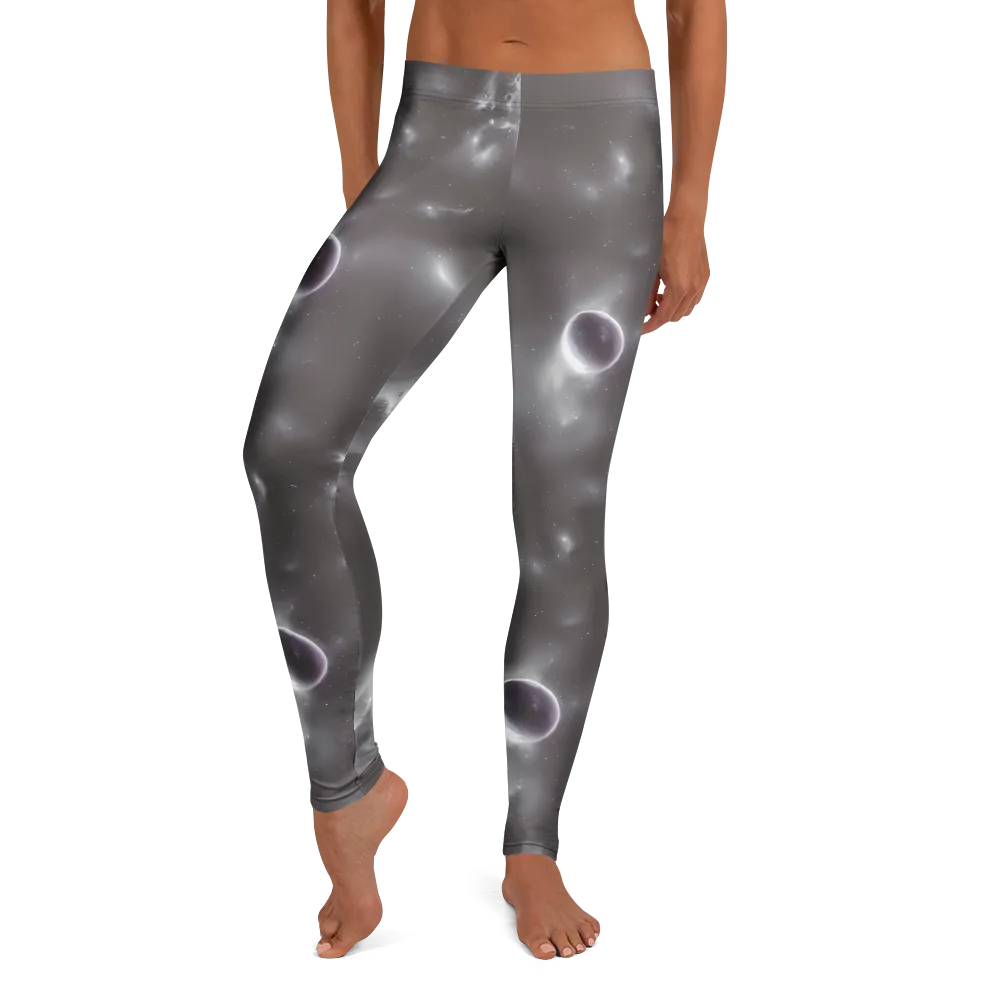 Silver Nebula on Leggings — Front