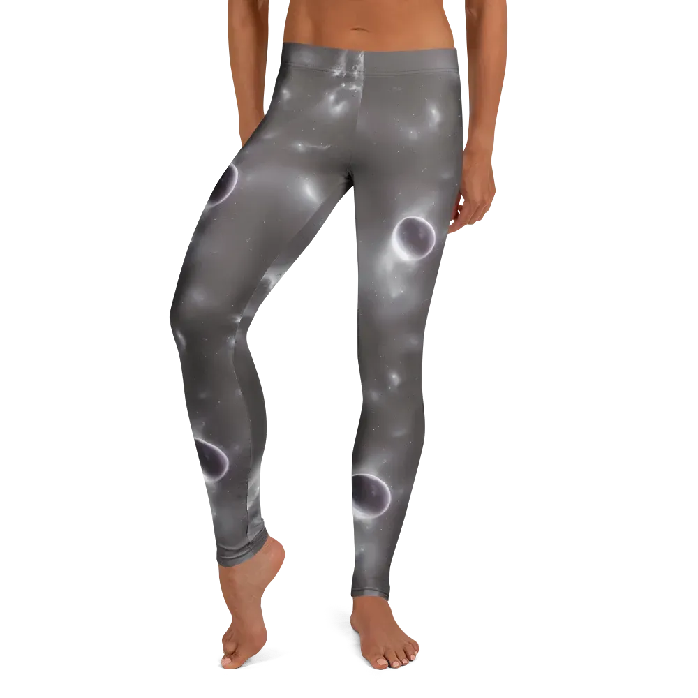 Silver Nebula on Leggings — Front