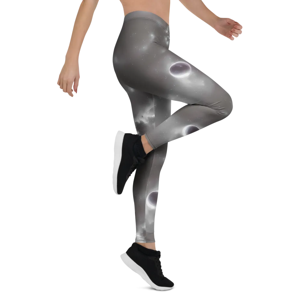 Silver Nebula on Leggings — Right