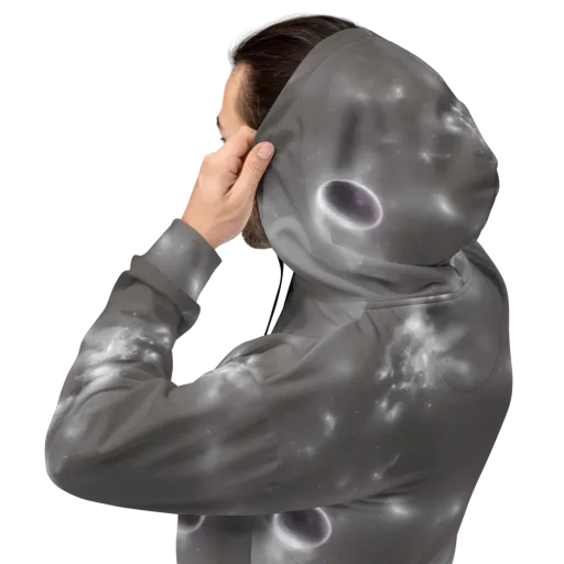 Silver Nebula on a Hoodie