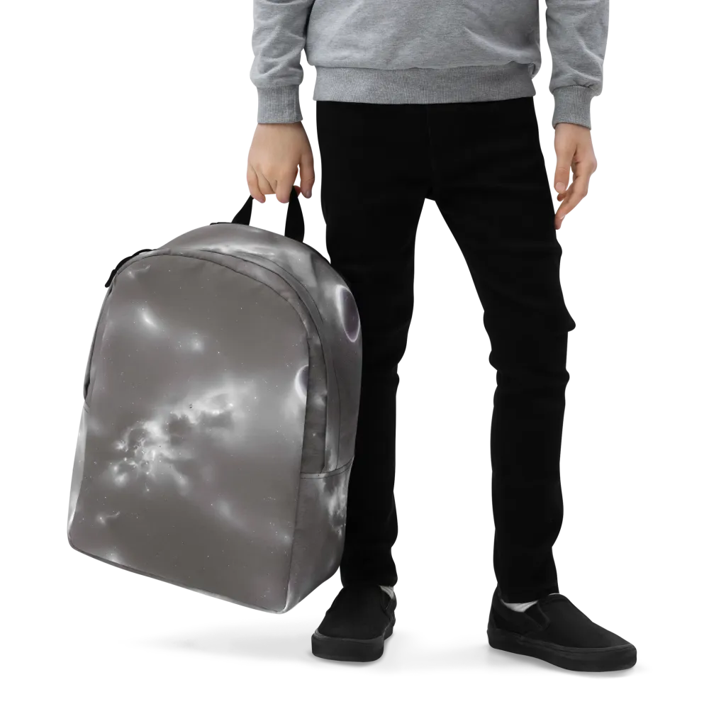 Silver Nebula on Minimalist Backpack — Zoomed-in