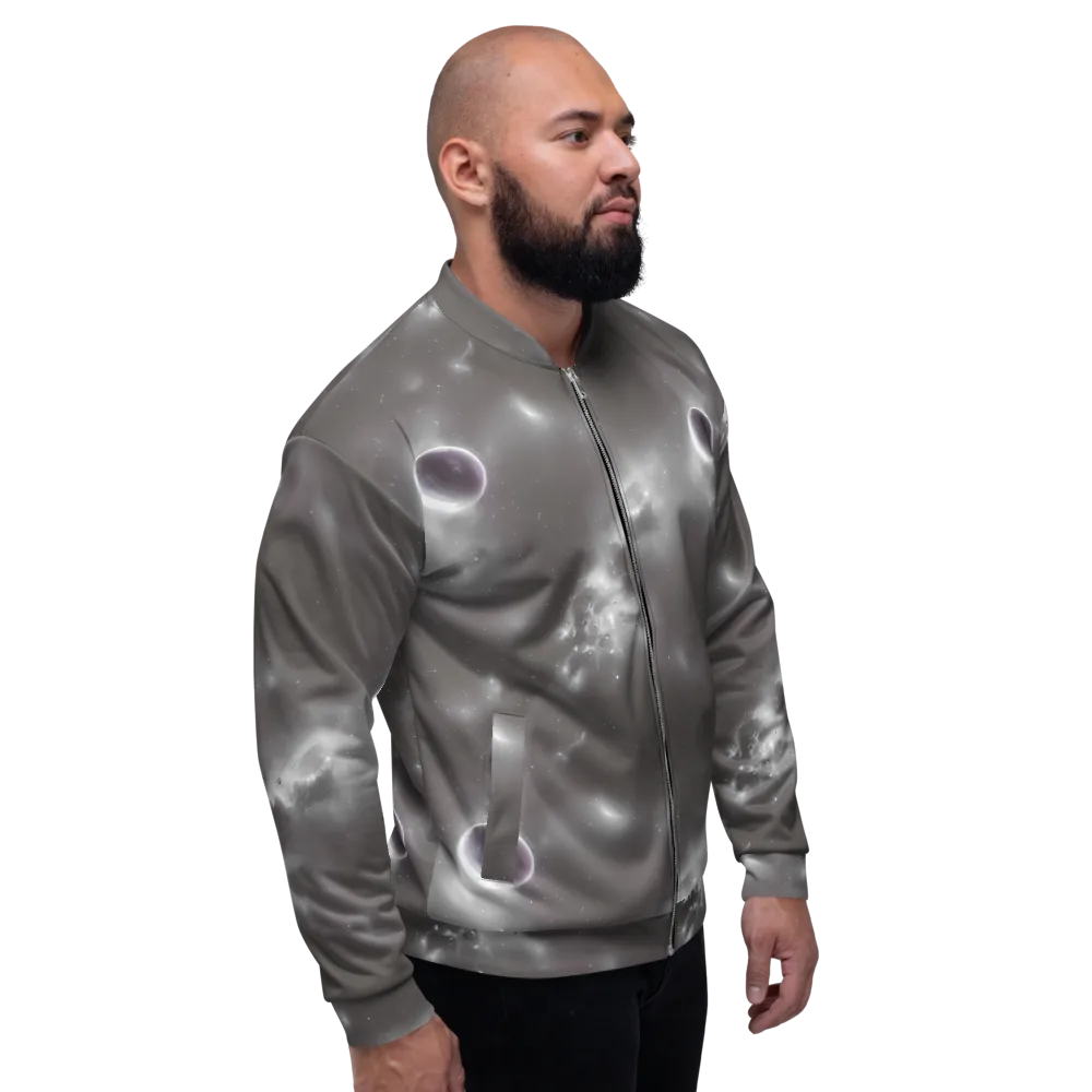 Silver Nebula on Bomber Jacket — Right
