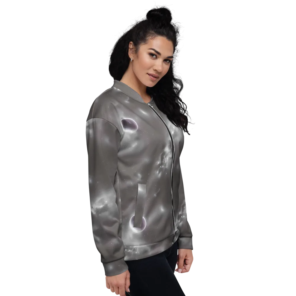 Silver Nebula on Bomber Jacket — Right