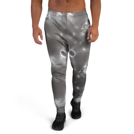 Silver Nebula on a Men's Joggers