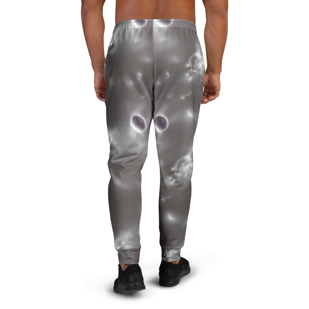 Silver Nebula on Men's Joggers — Back
