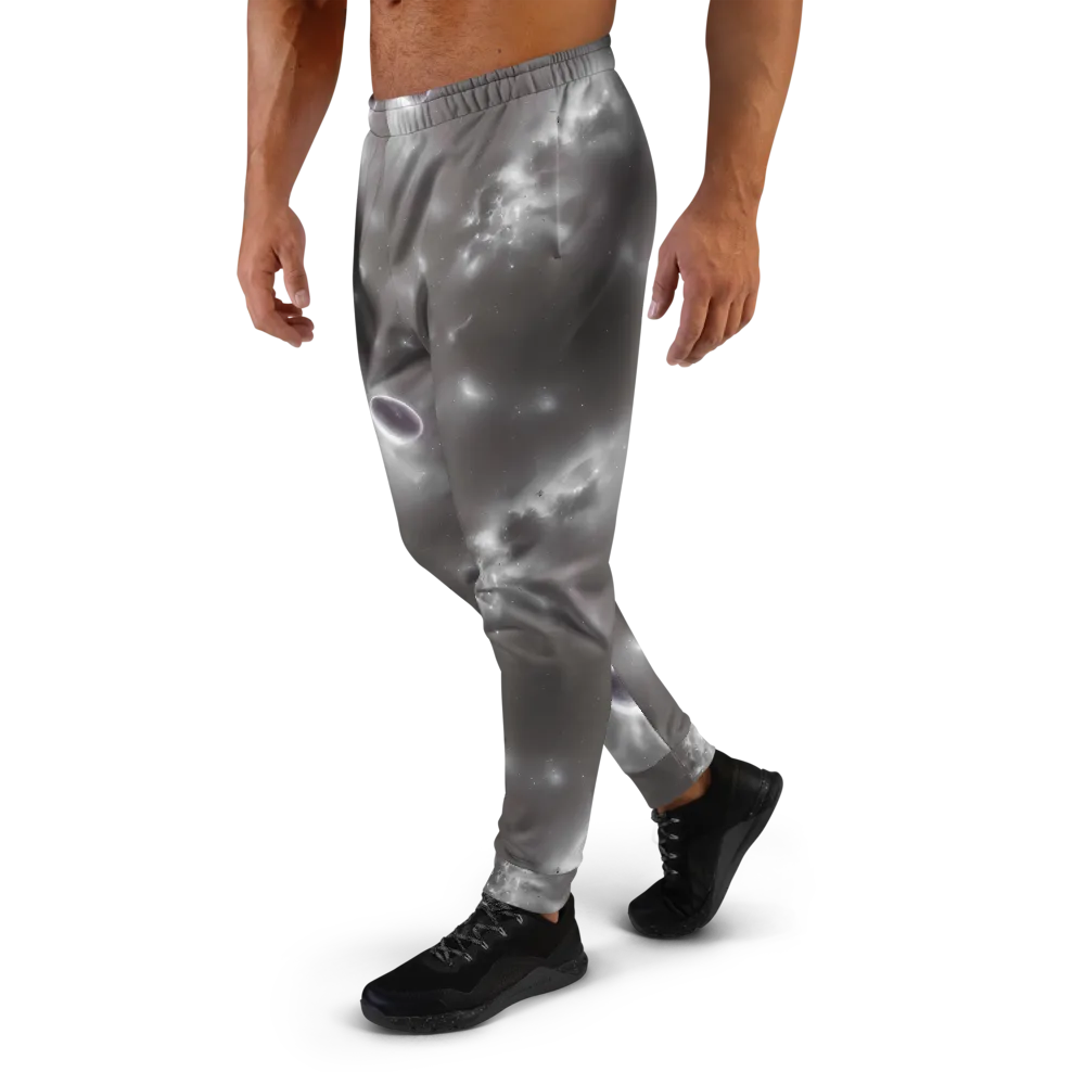 Silver Nebula on Men's Joggers — Left