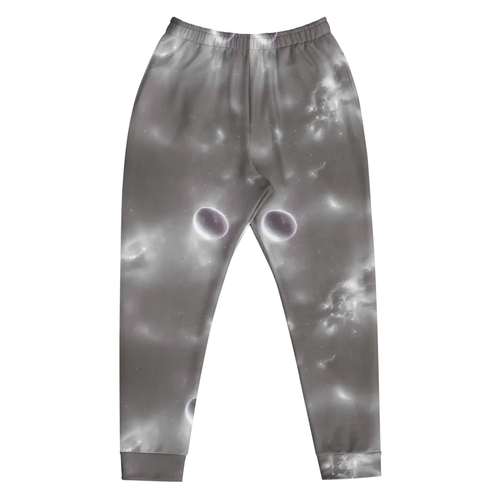 Silver Nebula on Men's Joggers — Front