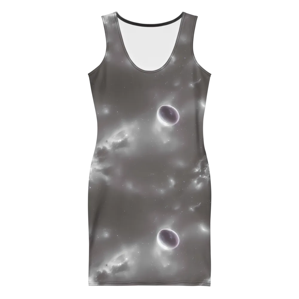 Silver Nebula on Bodycon Dress — Front
