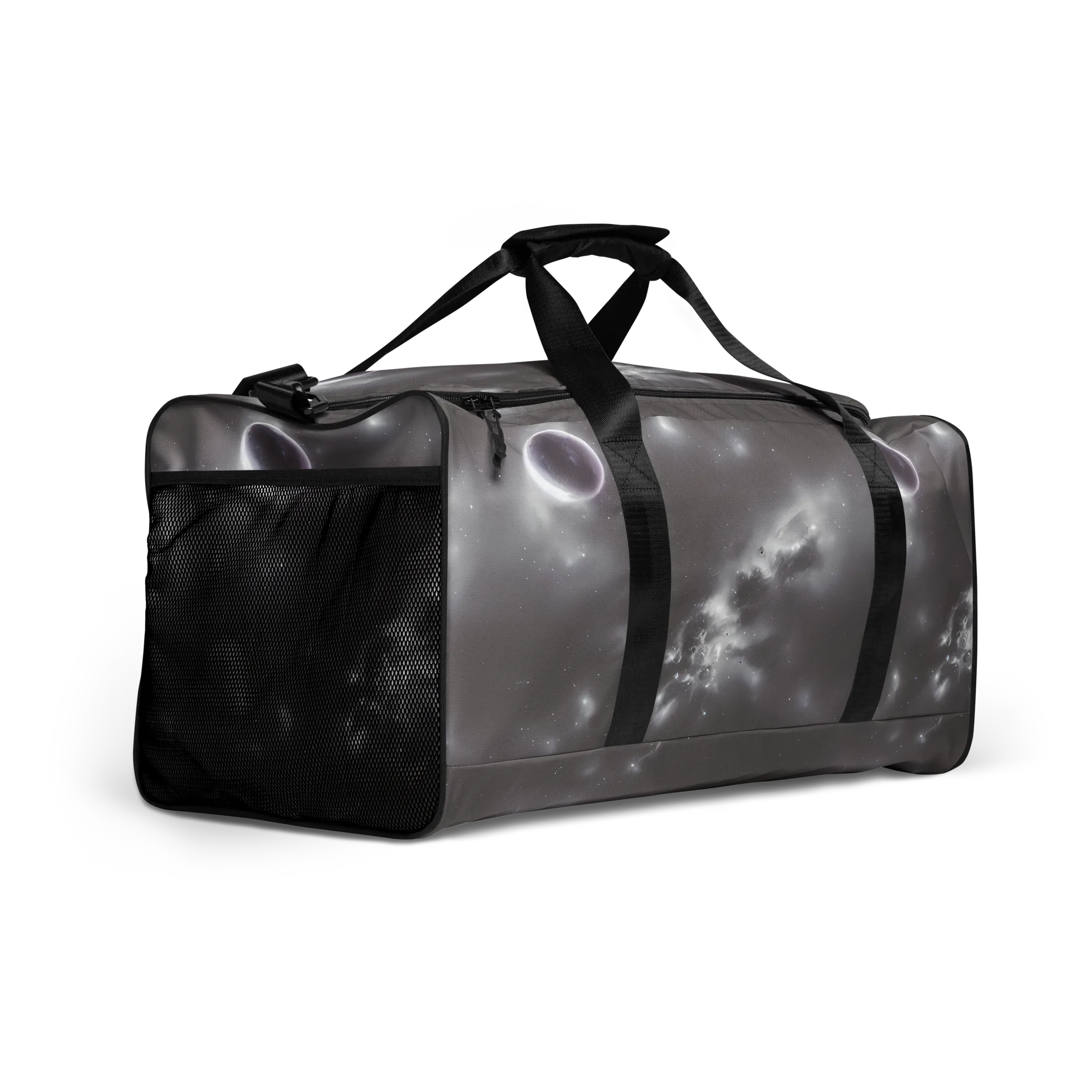 Silver Nebula on Duffle Bag — Right Front