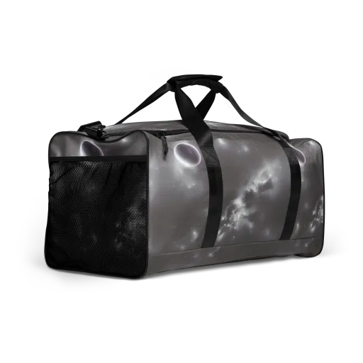 Silver Nebula on a Duffle Bag
