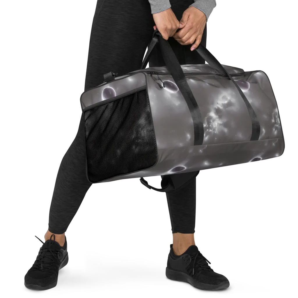 Silver Nebula on Duffle Bag — Right Front