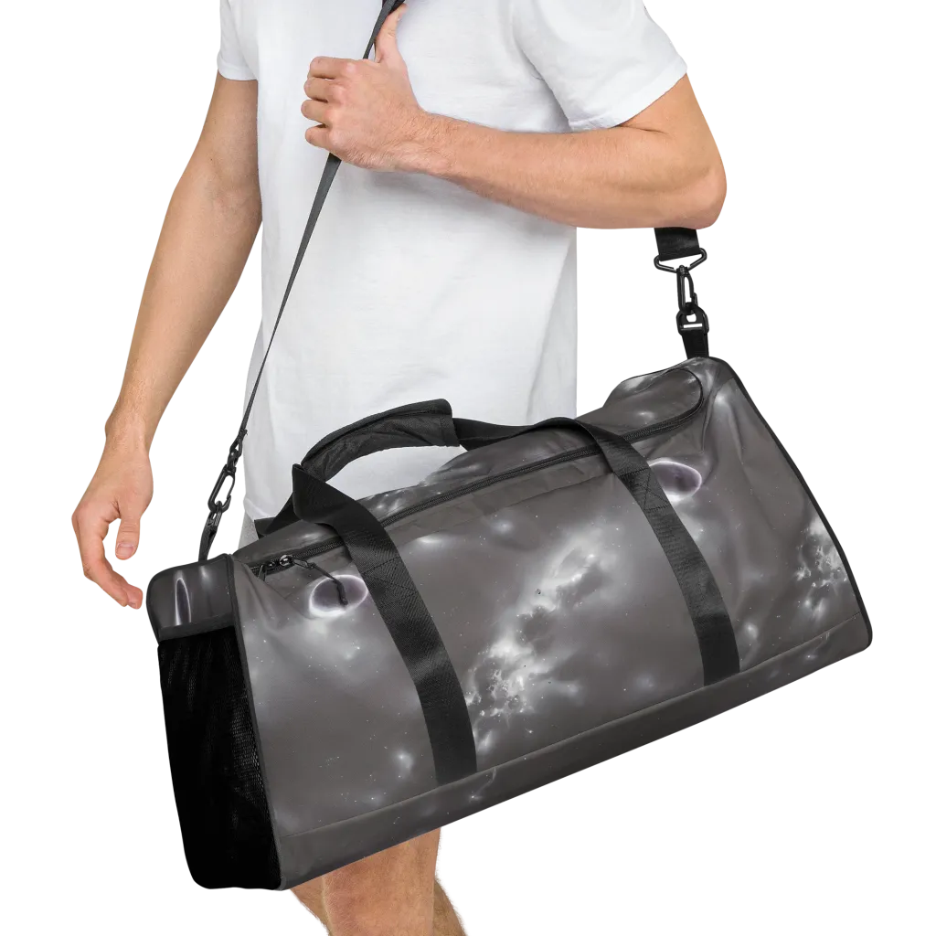 Silver Nebula on Duffle Bag — Right Front