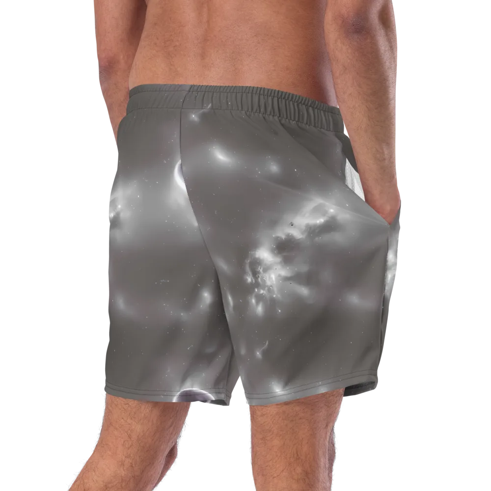 Silver Nebula on Swim Trunks — Right Back