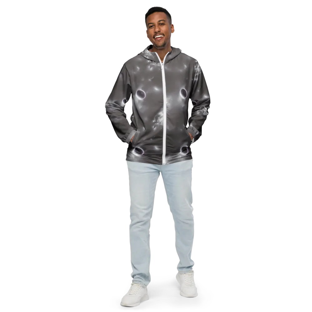 Silver Nebula on Men's Windbreaker — Front