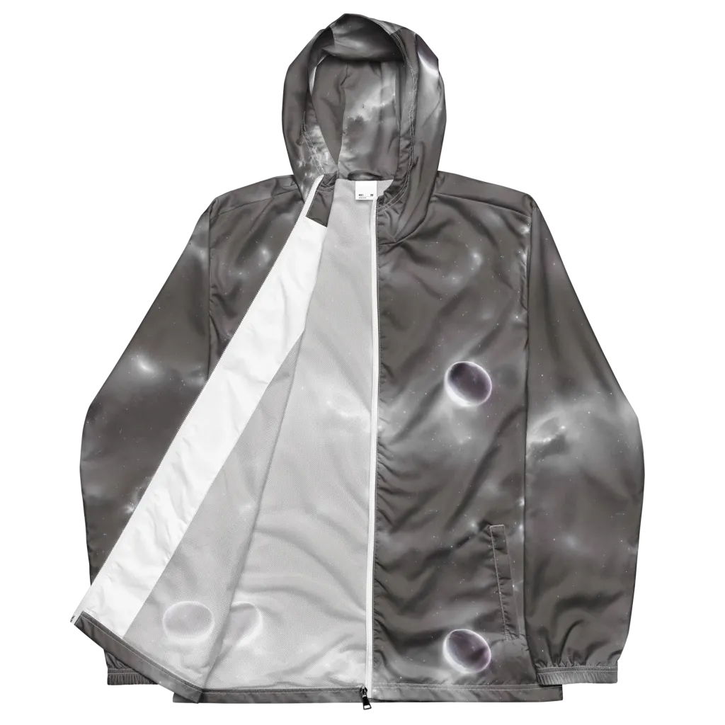 Silver Nebula on Men's Windbreaker — Front