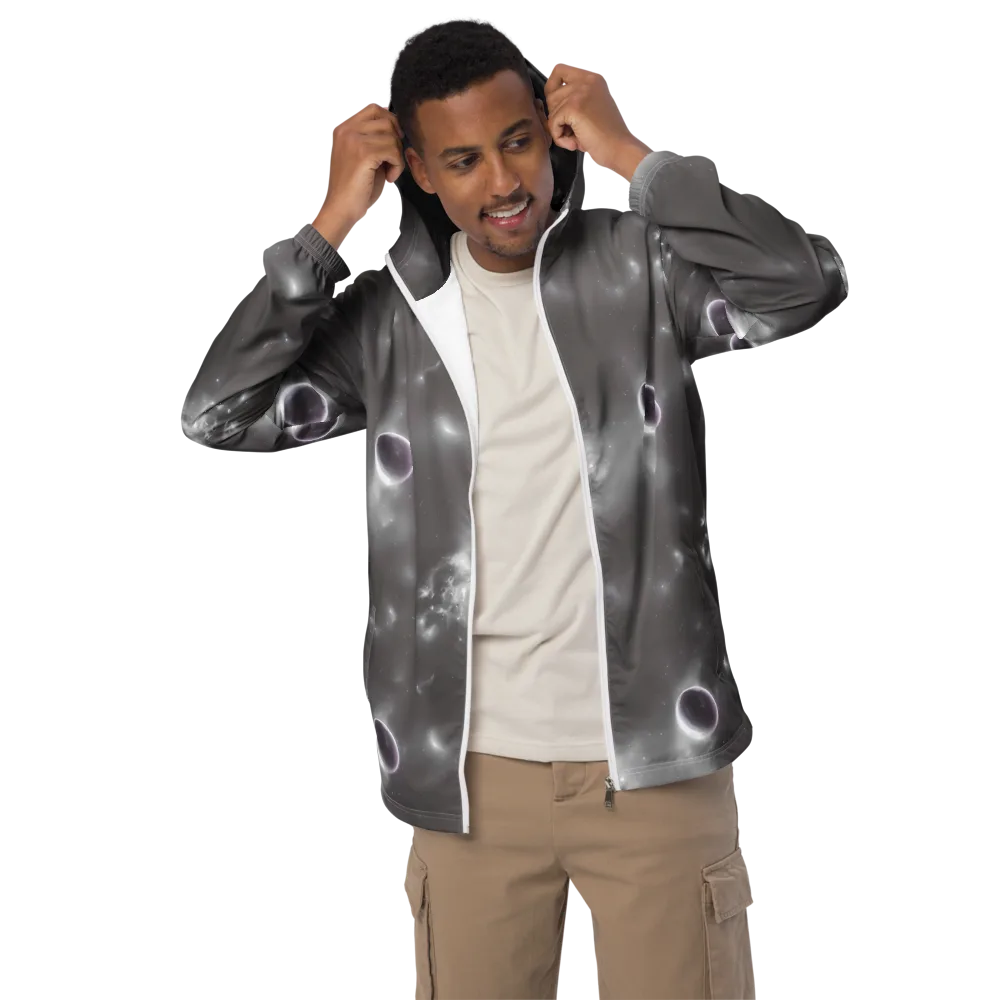 Silver Nebula on Men's Windbreaker — Front