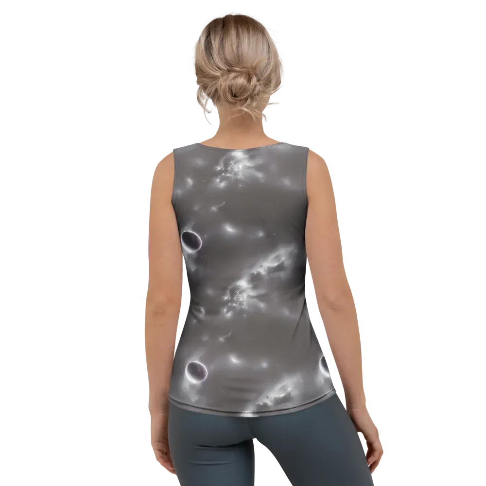 Silver Nebula on Women's Tank Top — Back