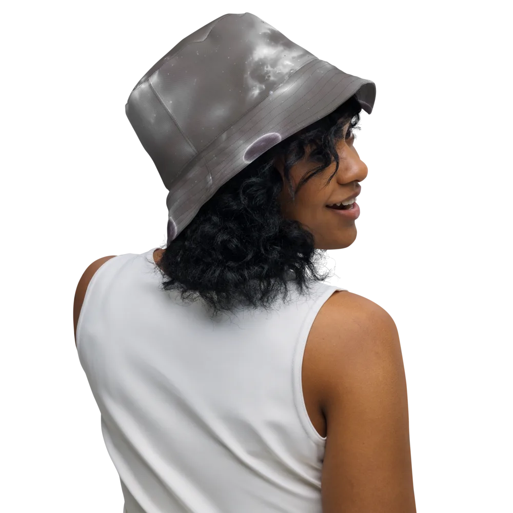 Silver Nebula on Reversible Bucket Hat — Right Outside