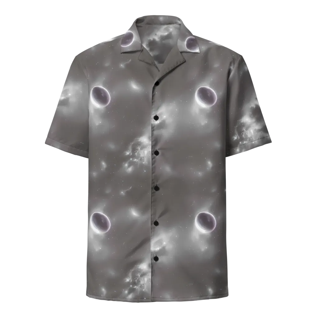 Silver Nebula on Button Shirt — Front