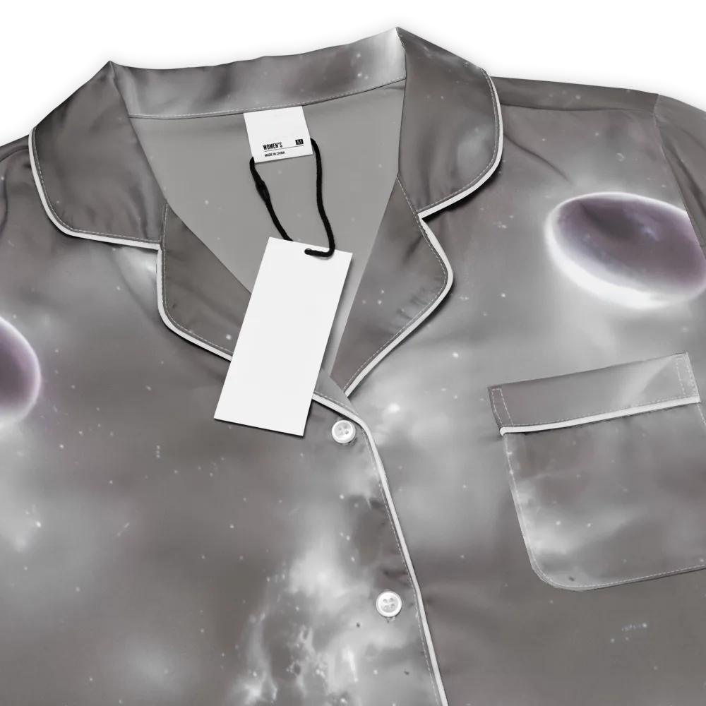 Silver Nebula on Women's Short Sleeve Pajama Top — Product details