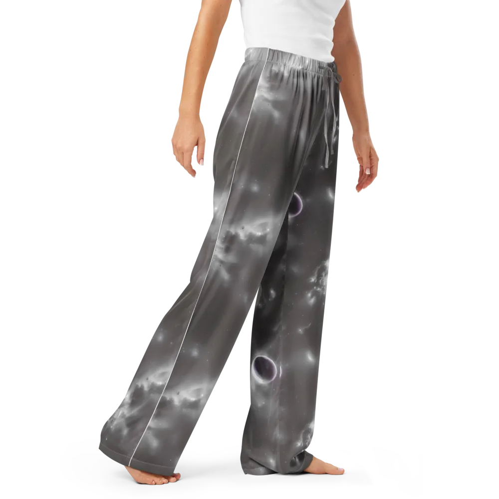 Silver Nebula on Women's Pajama Pants — Right Front