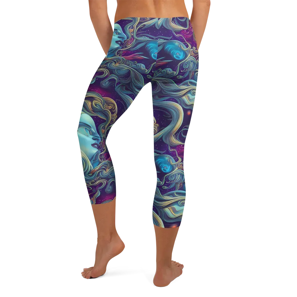 Stellar Waves on Capri Leggings — Back