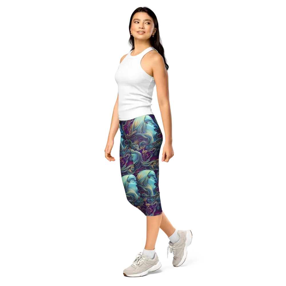 Stellar Waves on Capri Leggings — Left Front